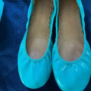 Tieks blue patent size 10